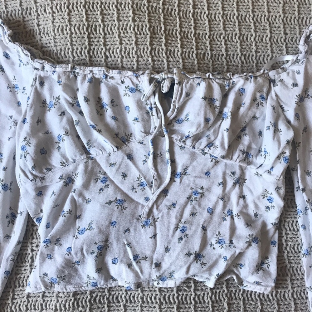 Floral bustier blouse - Picture 2 of 3
